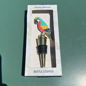 NWT Tommy Bahama Multi colored parrot bottle stopper
